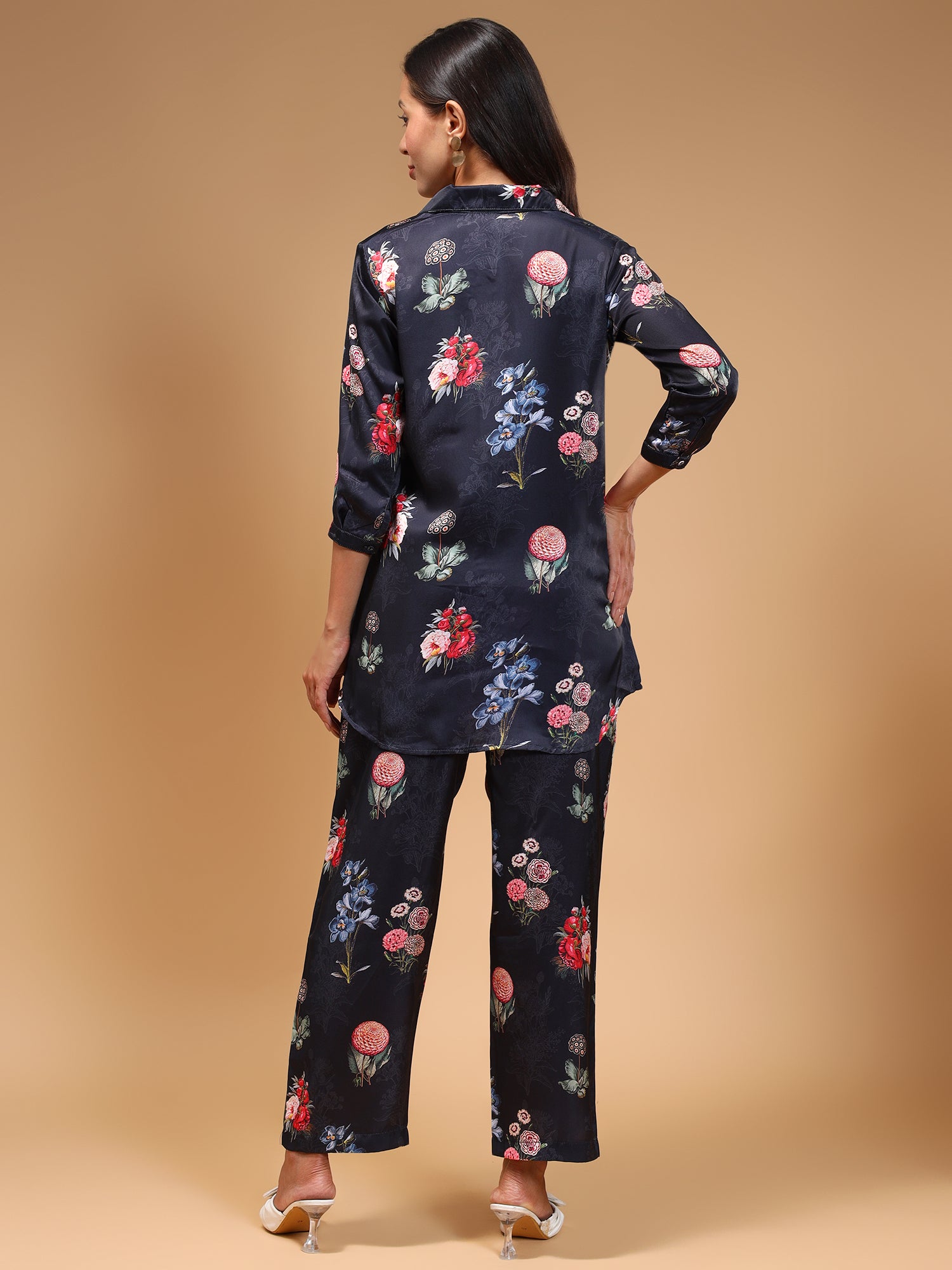 Floral Printed Shirt & Trousers - Five Miles