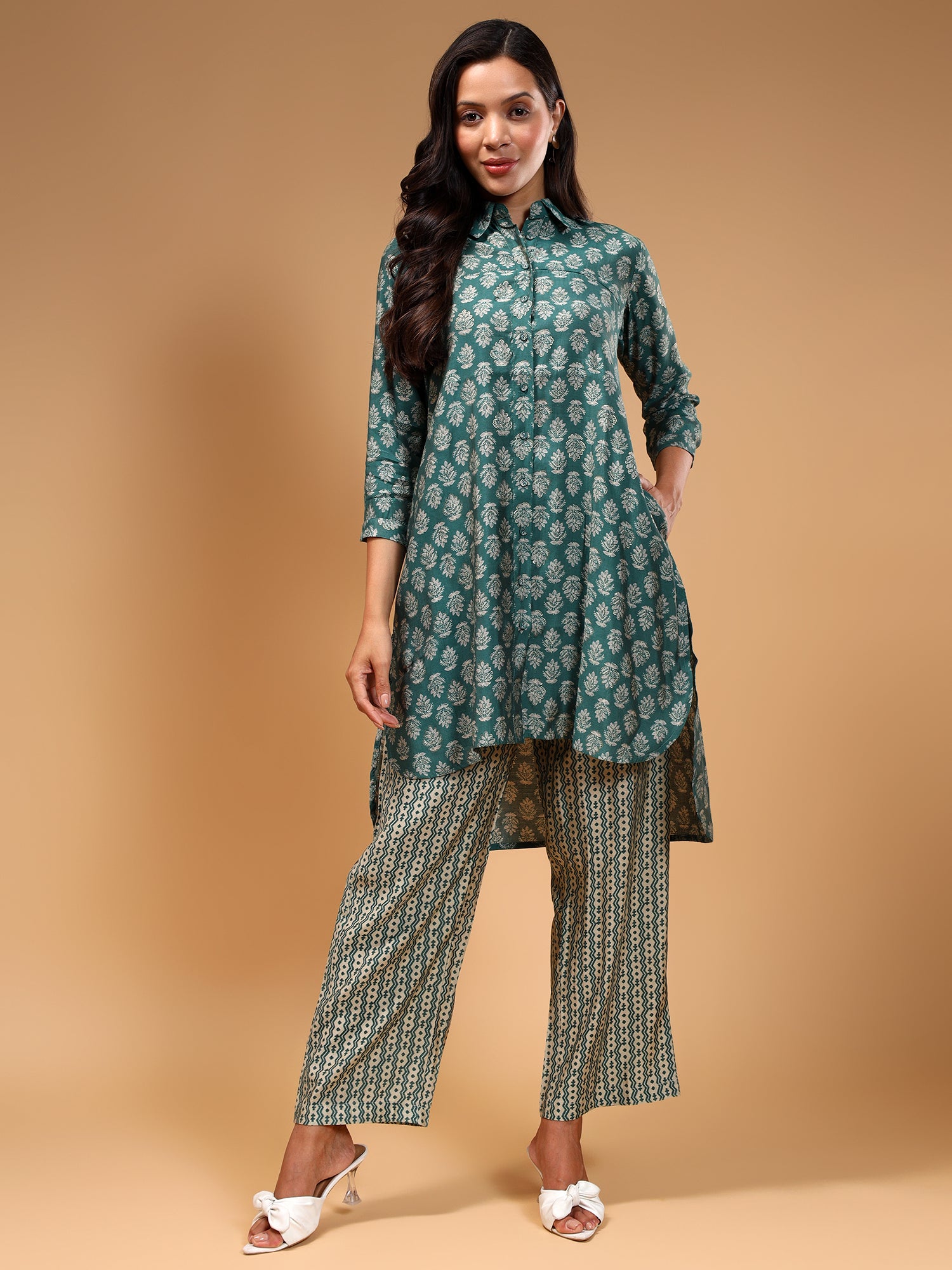 Floral Printed Tunic & Trouser - Five Miles