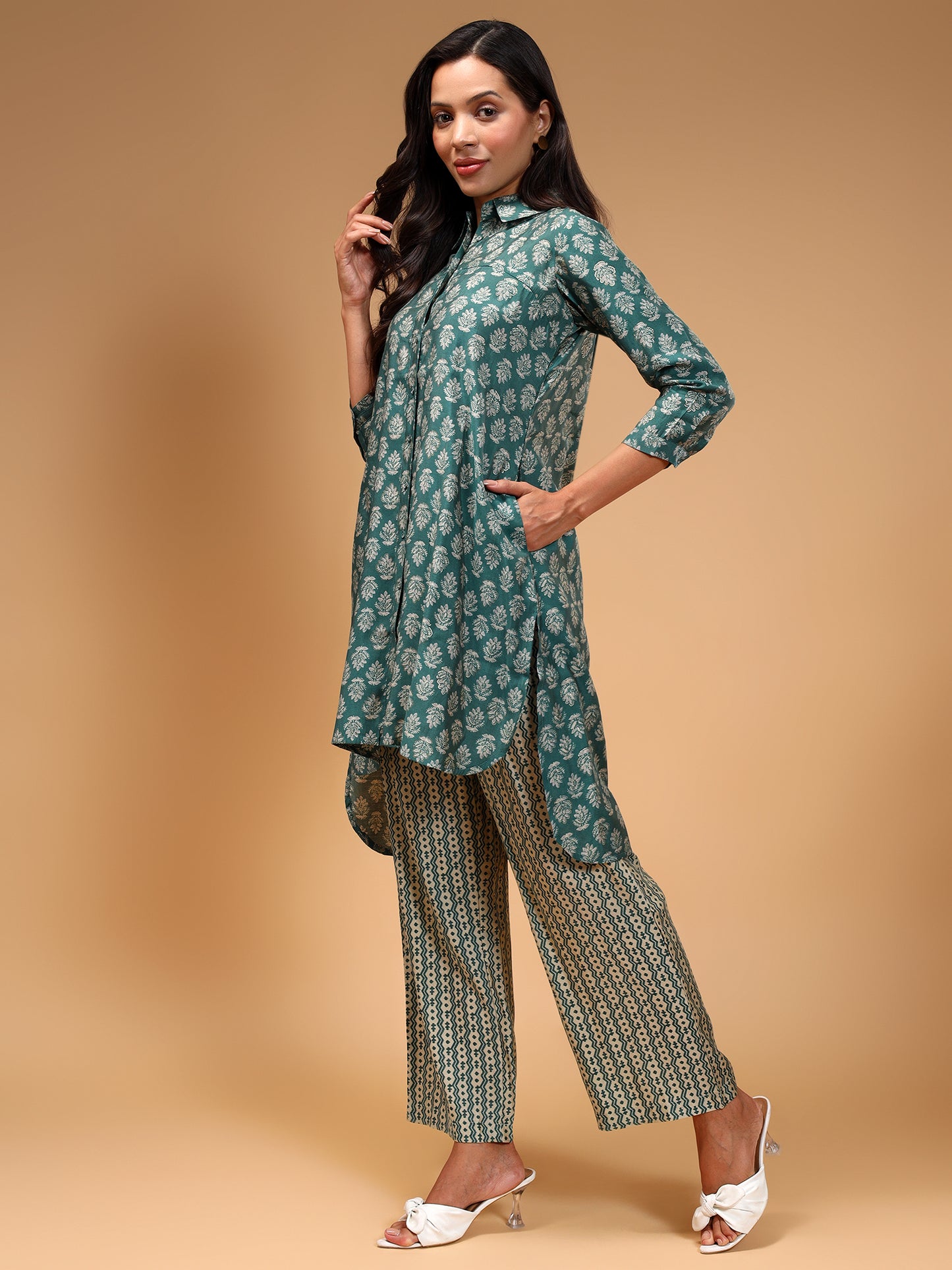 Floral Printed Tunic & Trouser - Five Miles