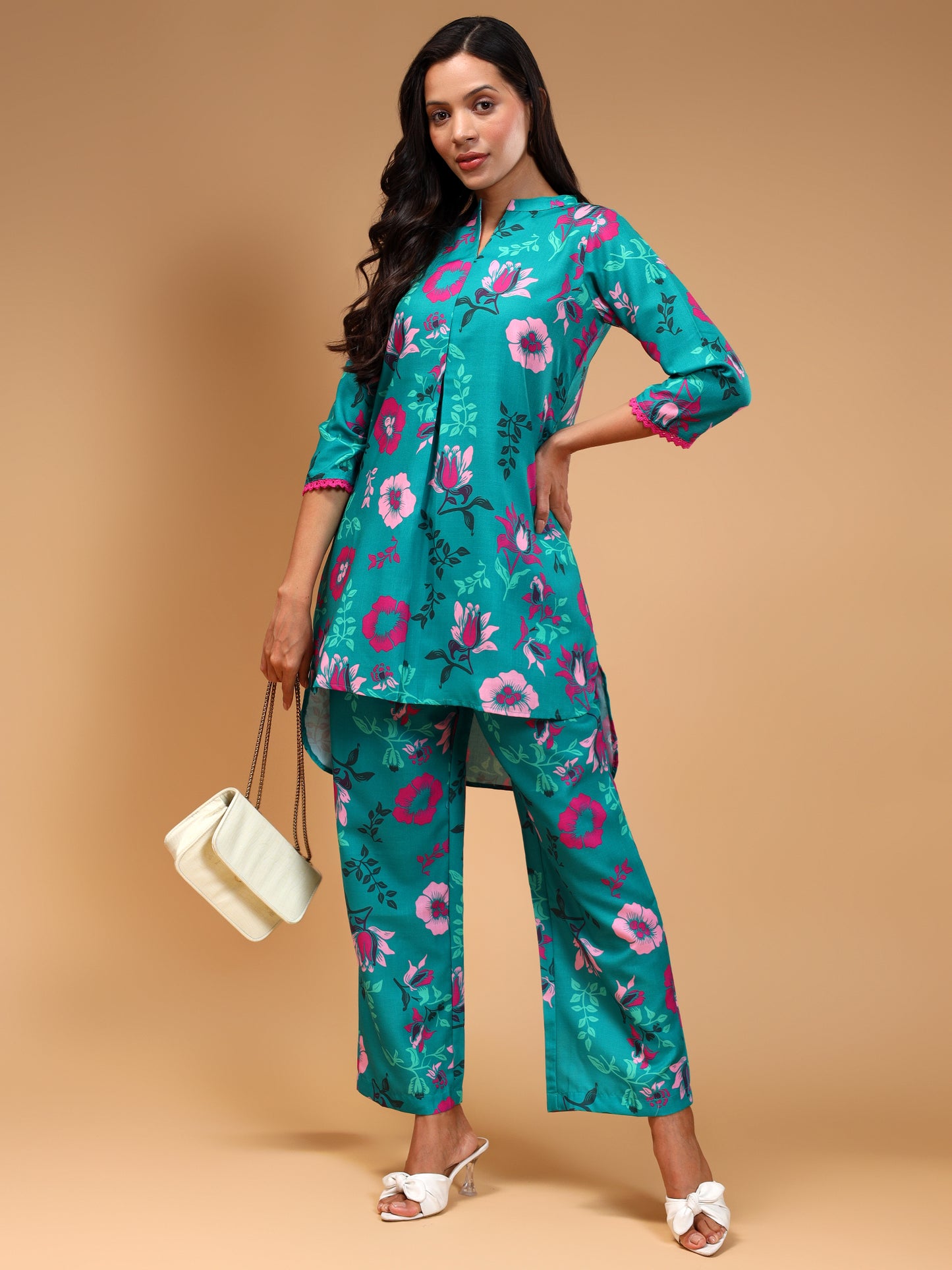 Floral Printed Tunic & Trouser - Five Miles