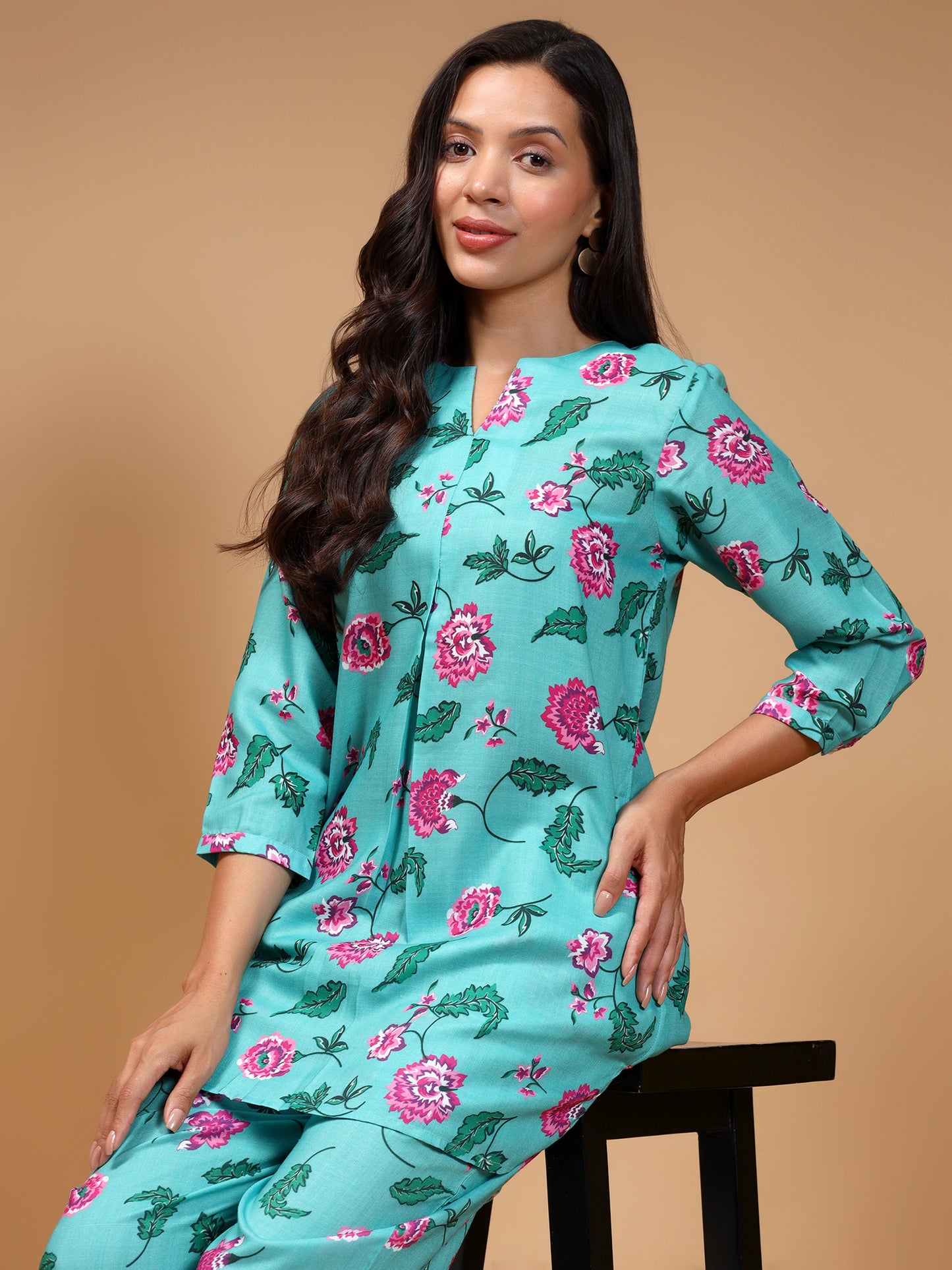 Floral Printed Tunic & Trouser - Five Miles