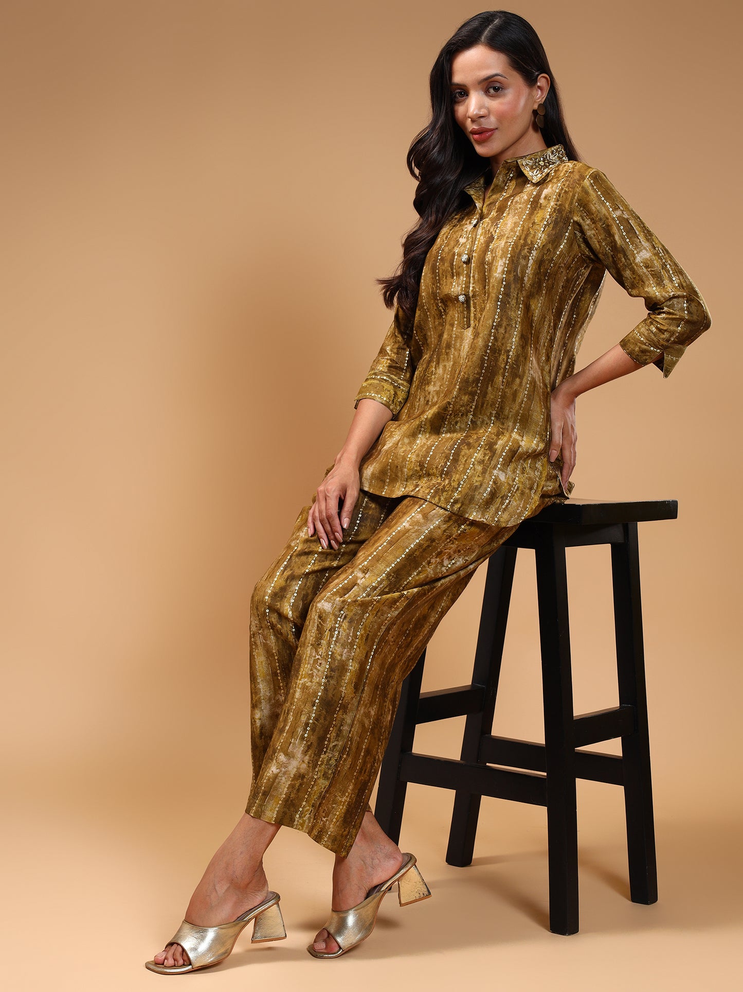 Silk Blend Printed Tunic and Trouser Co-Ords - Five Miles