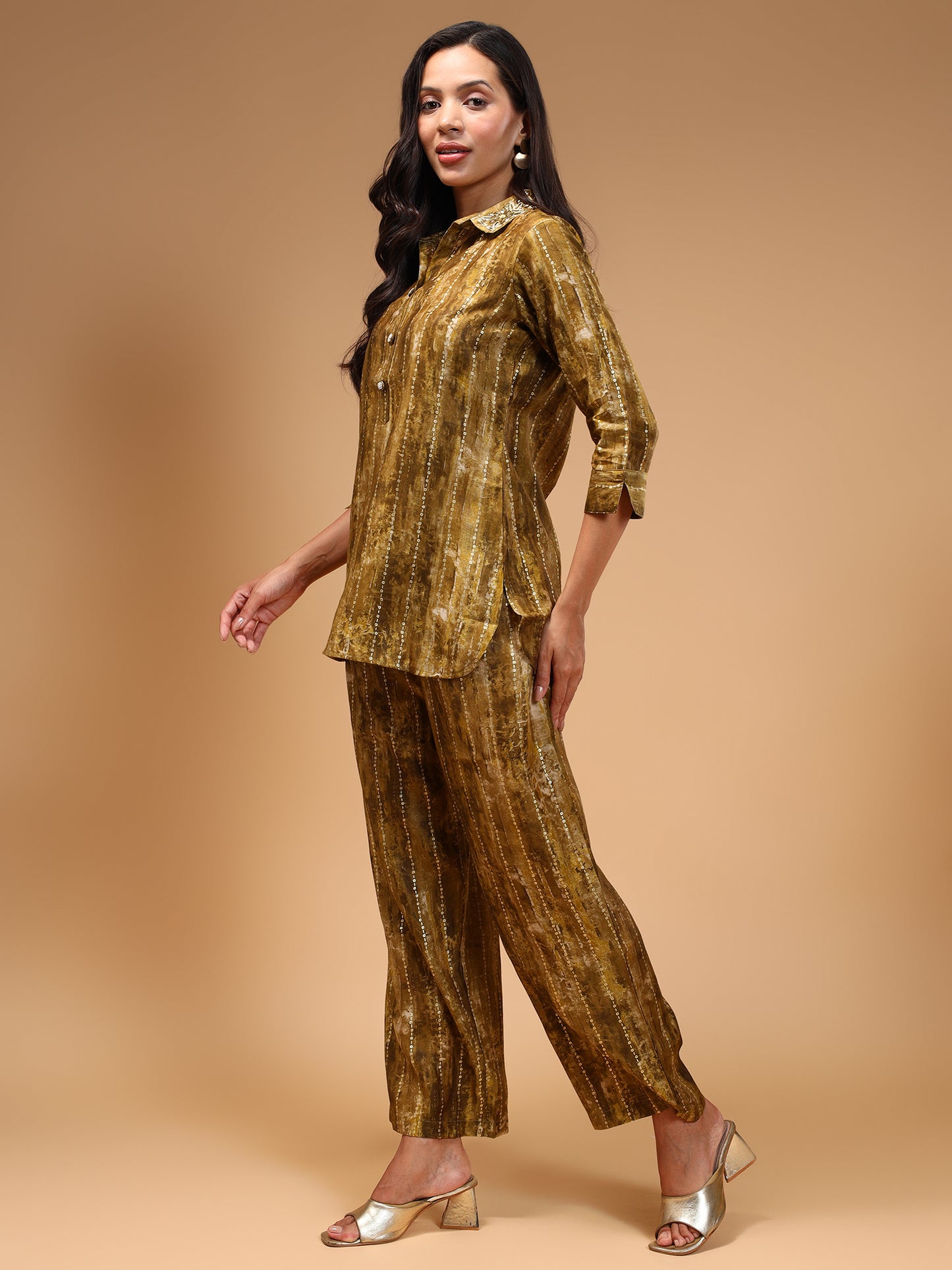 Silk Blend Printed Tunic and Trouser Co-Ords - Five Miles