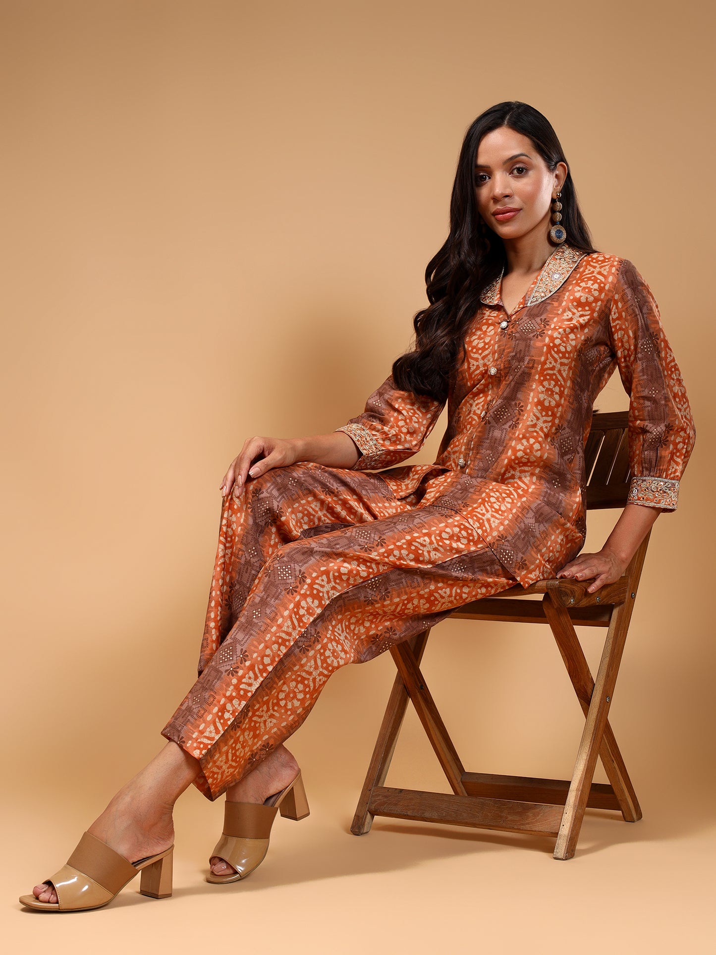 Silk Blend Printed Tunic and Trouser Co-Ords - Five Miles