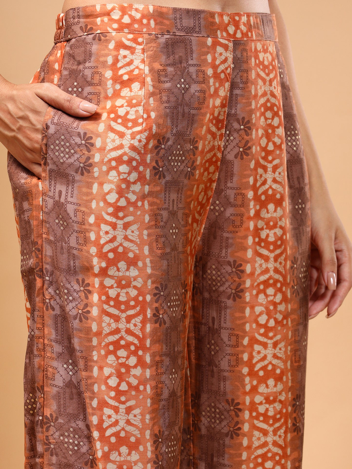 Silk Blend Printed Tunic and Trouser Co-Ords - Five Miles