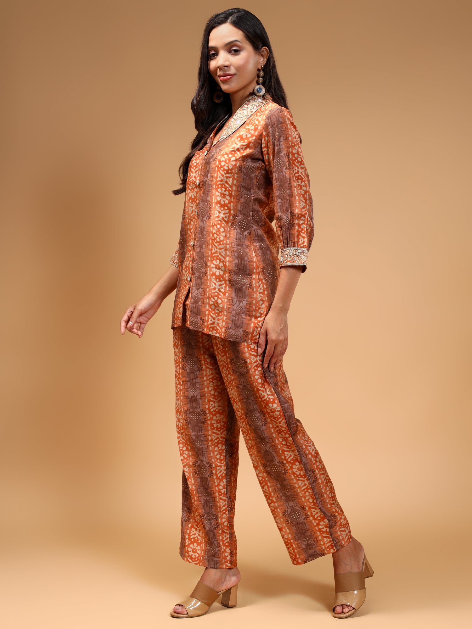 Silk Blend Printed Tunic and Trouser Co-Ords - Five Miles