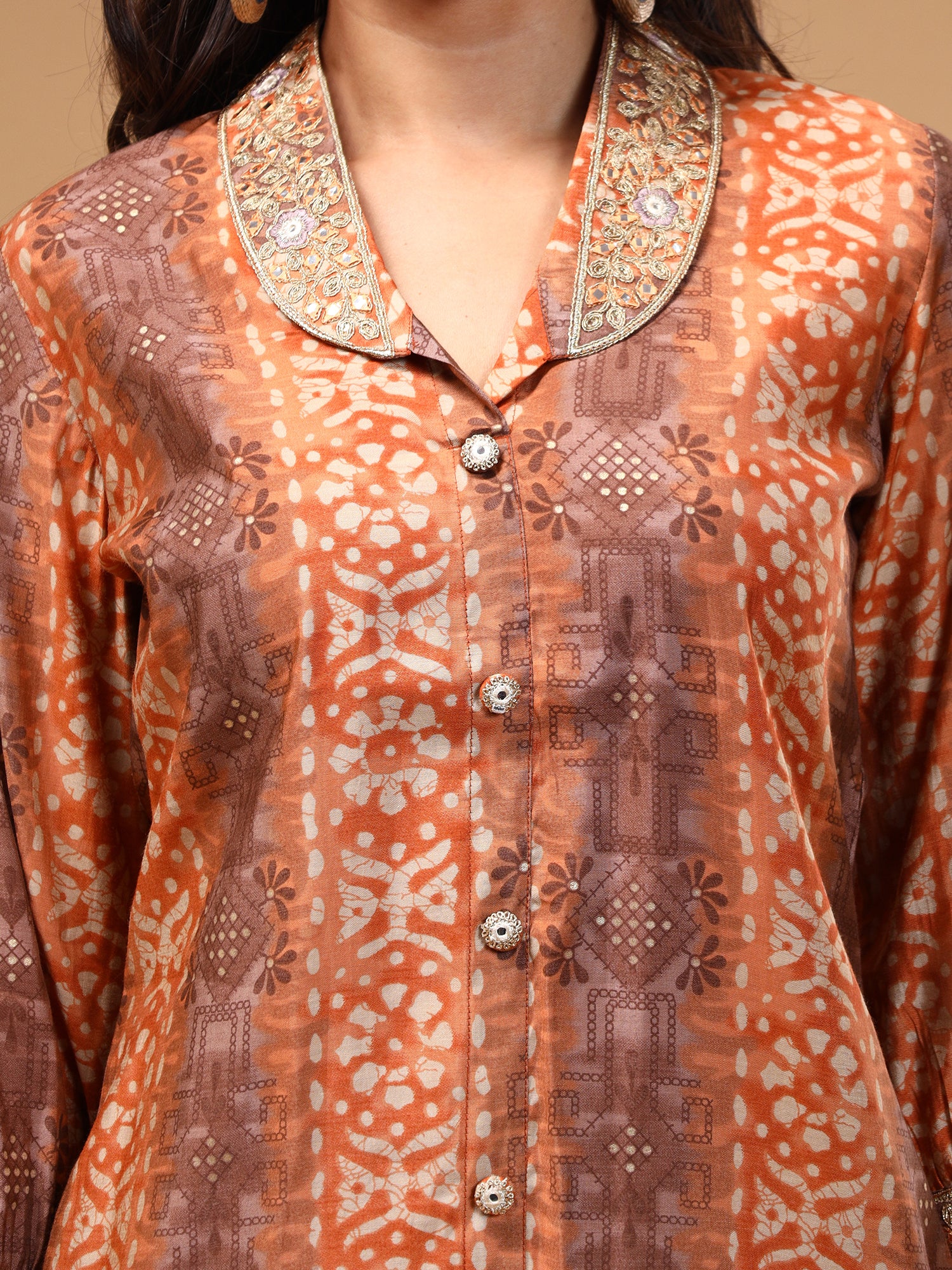 Silk Blend Printed Tunic and Trouser Co-Ords - Five Miles