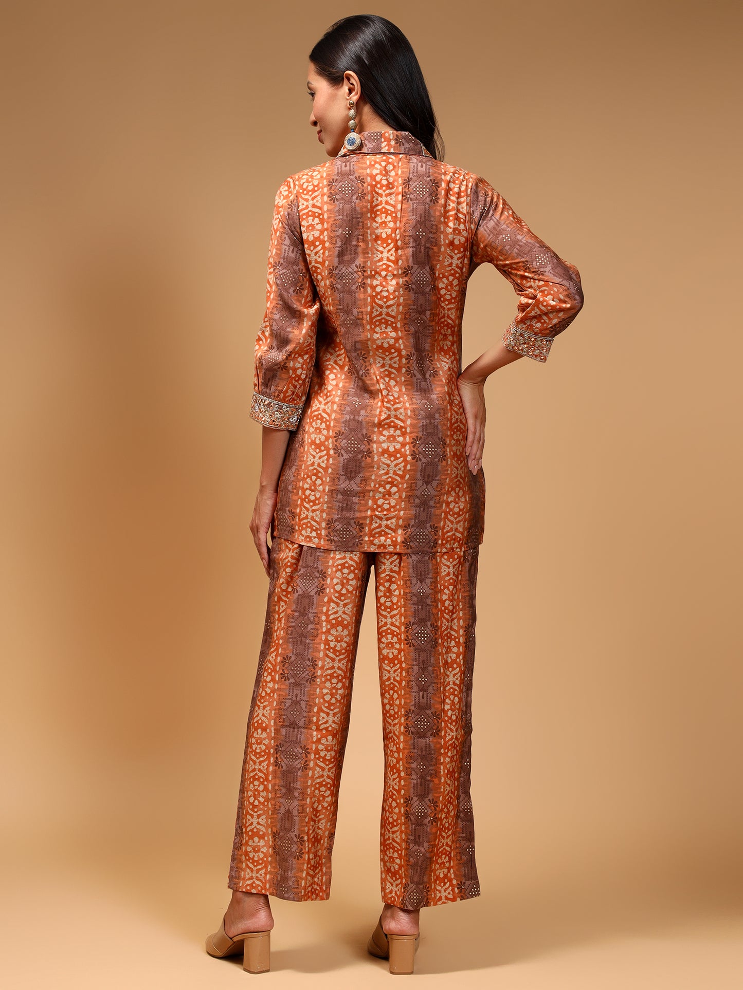 Silk Blend Printed Tunic and Trouser Co-Ords - Five Miles